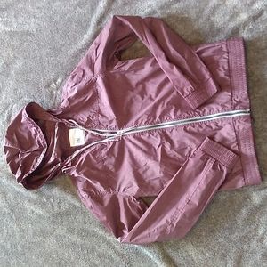 Zine heathered purple windbreaker